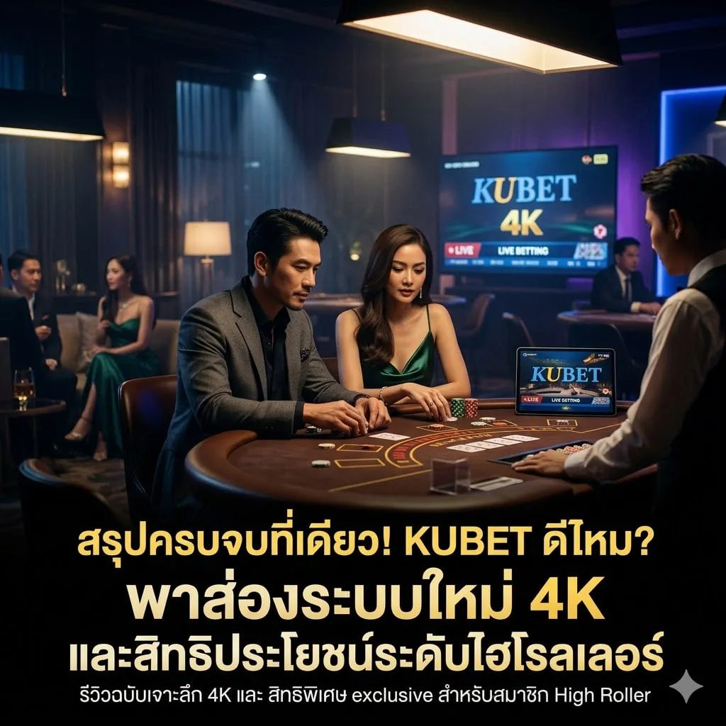 สรุปครบจบที่เดียว! KUBET ดีไหม? พาส่องระบบใหม่ 4K และสิทธิประโยชน์ระดับไฮโรลเลอร์